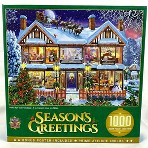 MasterPieces Puzzle Christmas Seasons Greetings 1000 piece Home for the Holidays